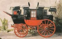 Winston Churchill Mother Park Drag Coach Transport Postcard