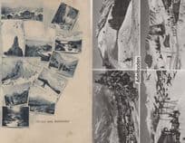 Winter Sports Skiing at Adelboden Switzerland 2x Old Postcard s