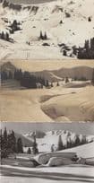 Winter Wonderland In Adelboden Switzerland 3x Old Postcard s