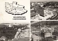 Wojewodztwo Czestochowskie Poland Polish Map Postcard