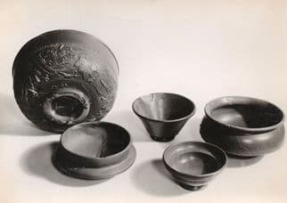 Wroxeter Roman Group Of Samian Ware Pottery Real Photo Postcard