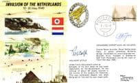 WW2 1940 Invasion Netherlands Volkert Stolp Johannes De Keijzer MULTI Signed FDC