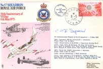 WW2 Squadron Leader CCB Seymour 1975 VE Day Hand Signed FDC