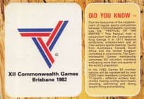 XII Brisbane Australian Commonwealth Games 1982 Postcard