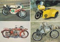 Yamaha 1971 Indian Power AA Victorian Ariel Bicycle Bike Postcard