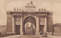 Ypres Menin British Empire Grave Dead Military Remembrance Sign Antique Postcard