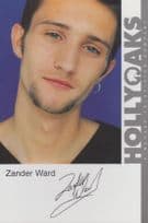 Zander Ward Hollyoaks Vintage Official Rare Cast Card Photo