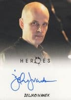 Zeljko Ivanek Heroes Hand Signed TV Show Autograph Card