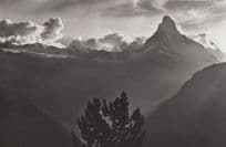 Zermatt Matterhorn Switzerland Disaster Weather Cloud RPC Postcard