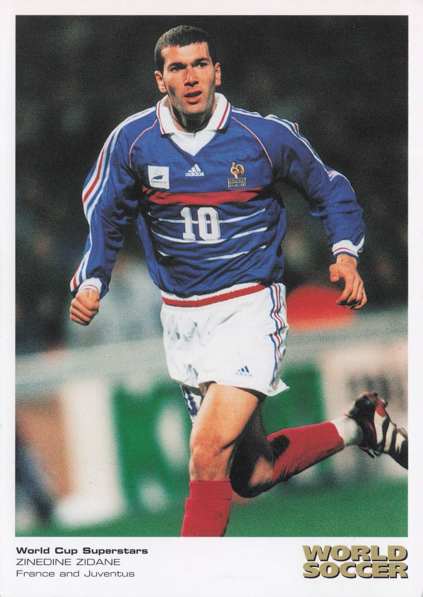 Zinedine Zidane Juventus Carte Rare Papier Kinder Foot 2000 90s Vintage