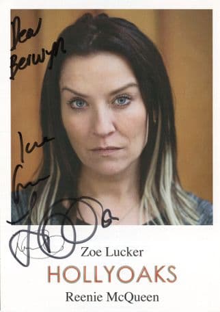 Zoe Lucker as Reenie McQueen Hollyoaks Footballers Wives Hand Signed Cast Photo