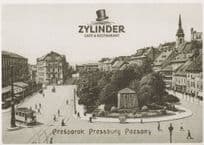 Zylinder Cafe & Restaurant Pressburg Slovakia Postcard
