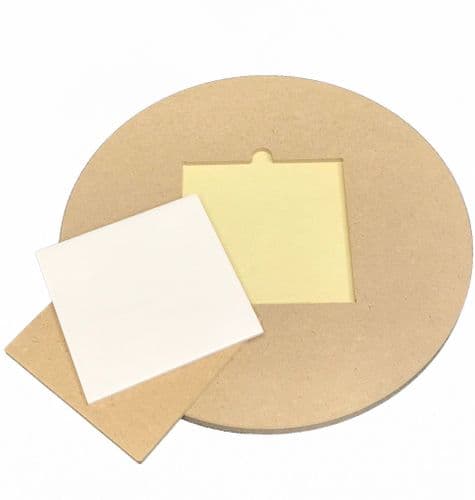 Bisque Tile Over-the-Wheel Batt & Rug