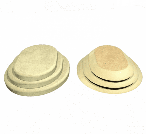 Nested Set of 3 Small Rounded Rectangle Forms