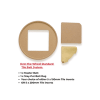 Over-the-Wheel Standard Tile Batt System (No Batt Pins)