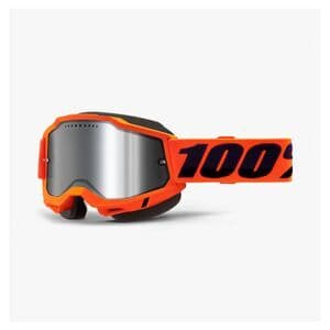 100% Accuri 2 OTG Goggles- Orange Clear Lenze
