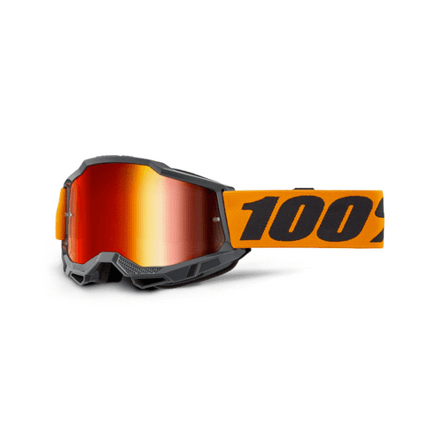 Accuri 2 Orange Goggles With Red Mirror Lens