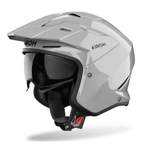 Airoh Kombakt Concrete Gloss Grey Trials Helmet