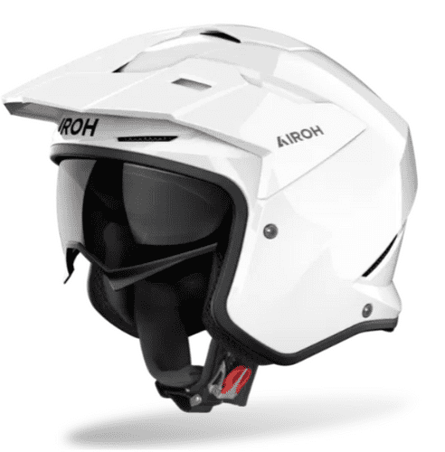 Airoh Kombakt Gloss White Trials Helmet