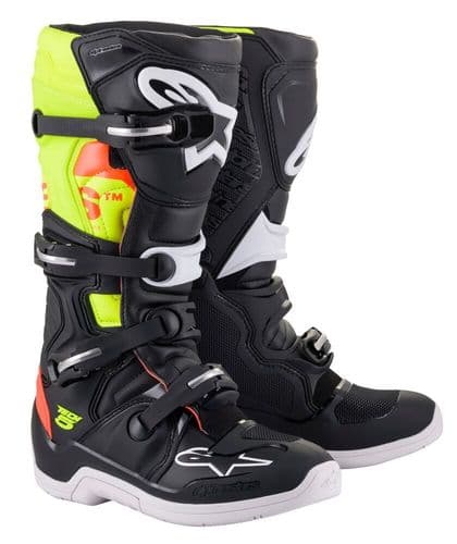 Alpinestar Tech 5 Black/ Red/ Yellow/ Flou Boots