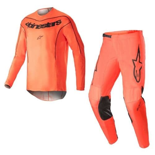 Alpinestars Fluid Lurv Hot Orange Black Shirt/Jean combo