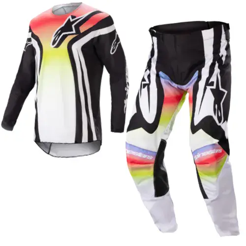 Alpinestars Racer Semi Black Multicolour Kit Combo