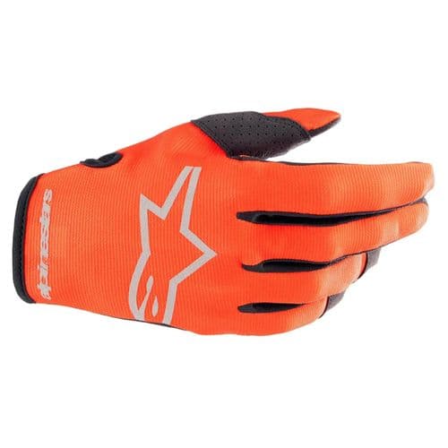 Alpinestars Radar Gloves Fluo Orange White MX Off Road Gloves