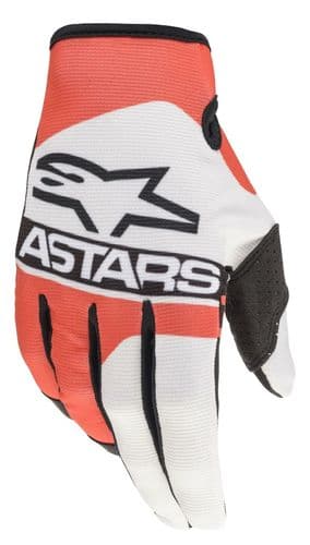 Alpinestars Radar Gloves Matt Off White/Blue MX Off Road Gloves