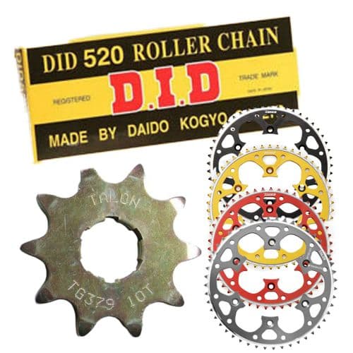 Beta EVO REV3 125 250 270 300 2003-23 DID Chain Apico Front & Talon/Apico Rear Chain Sprocket kits