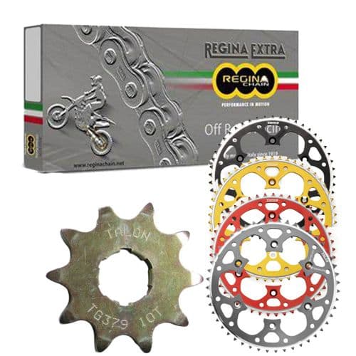 Beta EVO REV3 125 250 270 300 2003-23 Regina Chain Apico Front Talon/Apico Rear Chain Sprocket kit