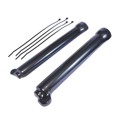 Gasgas 4RT Sherco Scorpa TRS JOTAGAS TECH Fork Guards Protectors Carbon Look
