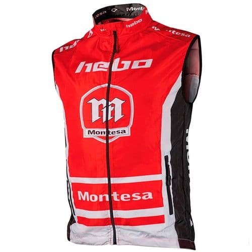 Hebo Adult Wind Gilet Red Montesa