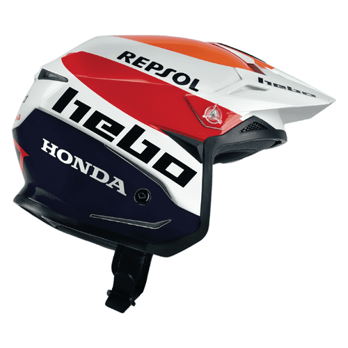 HEBO ZONE 5 MONTESA TEAM 3 WHITE Trials Helmet 2022