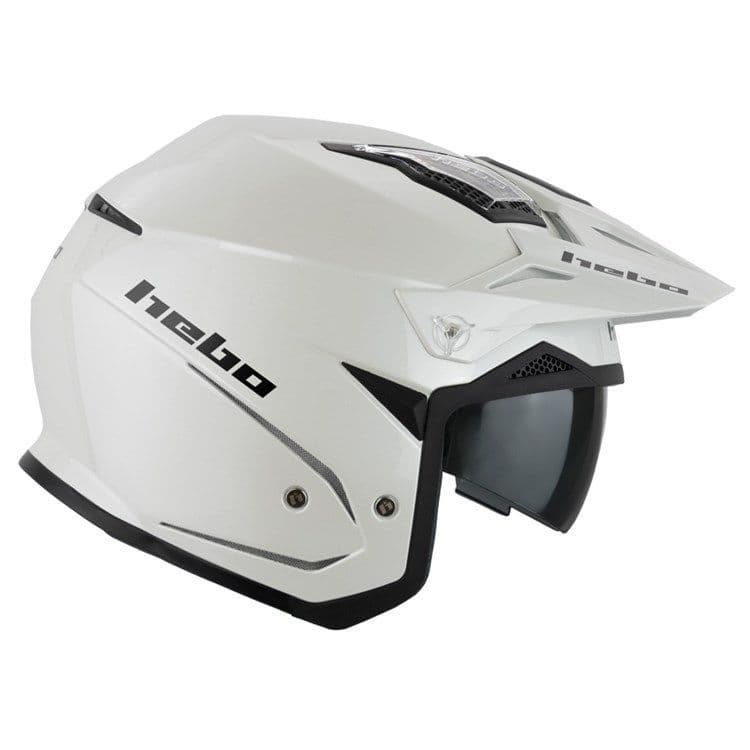 hebo ホワイト ヘルメット HEBO ZONE 5 TRIALS MONO WHITE HELMET