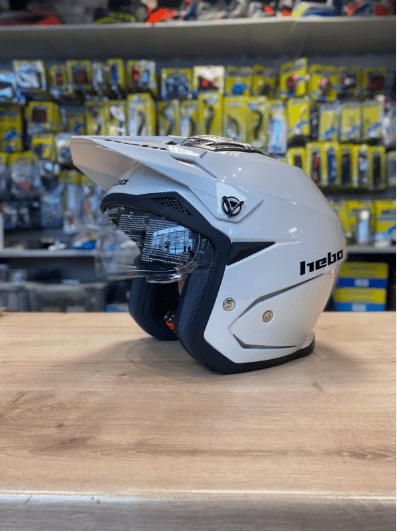 HEBO ZONE 5 TRIALS MONO WHITE HELMET