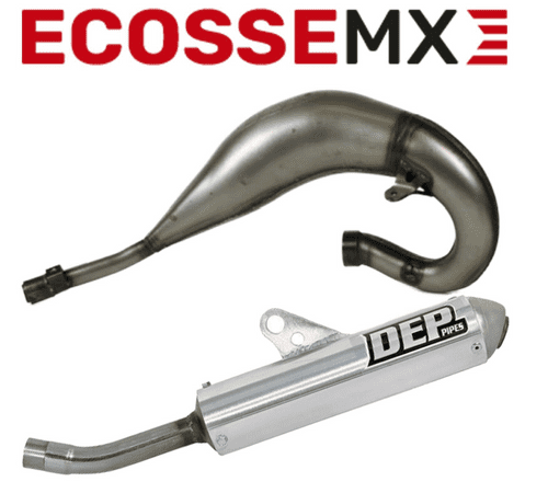 Honda CR125 1991-1992 DEP MX Exhaust Front Header Pipe & Rear Silencer Tail Can