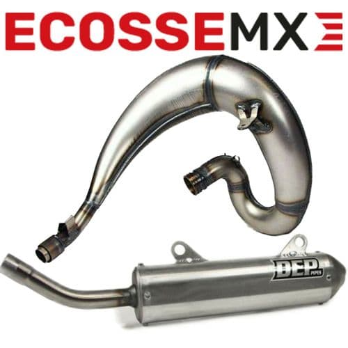 Honda CR250 1996 DEP Front Header Pipe & Oval Exhaust Silencer Full Exhaust