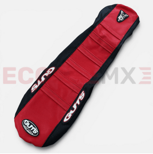 HONDA CRF250R CRF450R GUTS RED-BLACK GRIPPY RIBBED SEAT COVER 2022-2026