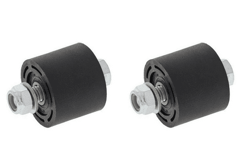 Kawasaki KX125 KX250 1984-2007 All Balls Upper & Lower Chain Rollers Black