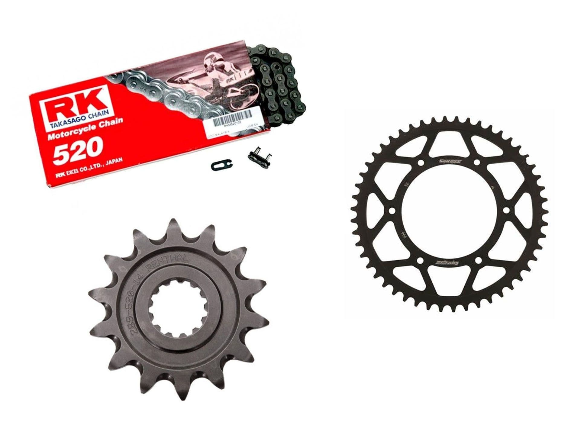Kawasaki KX250F 2006-2025 RK Standard Duty Chain and Sprocket Kit