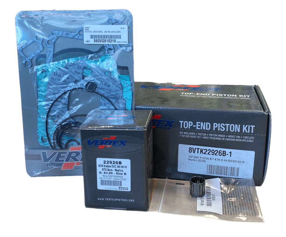 パーツ KTM200exc Amazon.com: Vertex Top End Piston Kit for KTM 200 EXC (03-05
