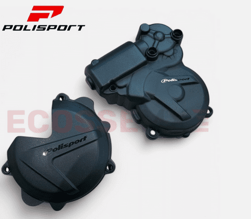 KTM EXC250 EXC300 POLISPORT ENGINE COVERS CLUTCH & IGNITION BLACK 2013-2016