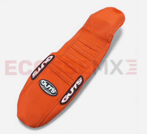 KTM EXCF250 EXCF350 GUTS ORANGE-ORANGE GRIPPY RIBBED SEAT COVER 2024-2026