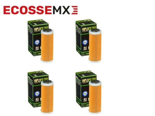 KTM SXF250 SXF350 SXF450 2007-2023 Hi-Flo Oil Filters x4
