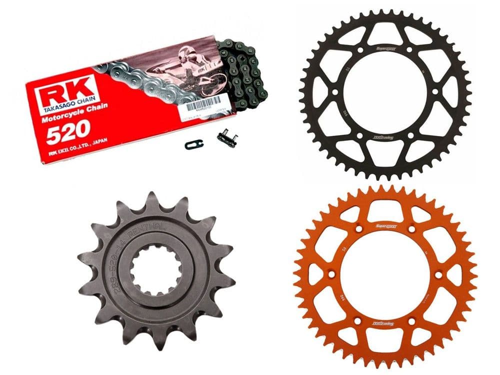KTM XCF450 2003-2025 RK Standard Duty Chain and Sprocket Kit