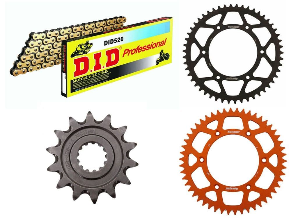 KTM XCW150 2009-2025 DID Gold GB Chain and Sprocket Kit