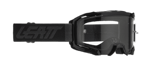Leatt 2022 4.5 Velocity Motocross Enduro Goggles Black - Light Grey Lens