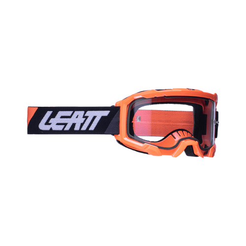 Leatt 2022 4.5 Velocity Motocross Enduro Goggles Neon Orange - Clear Lens