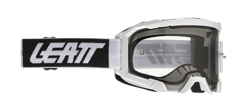 Leatt 2022 4.5 Velocity Motocross Enduro Goggles White - Clear Lens