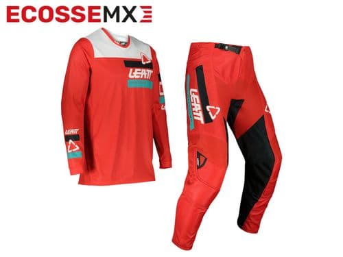 Leatt 3.5 Motocross Enduro Jersey & Race Pants Riding Kit Red